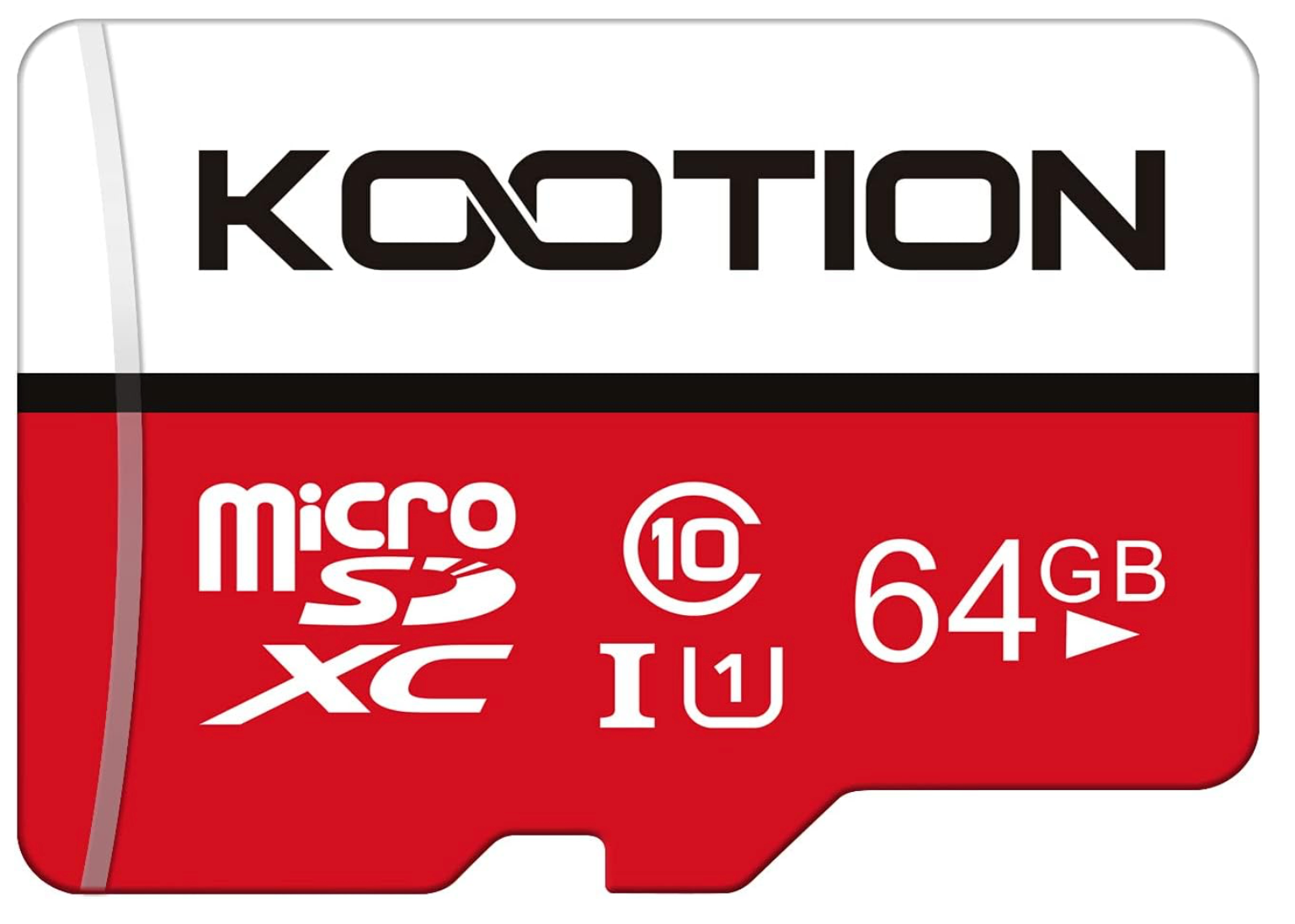 KOOTION 64GB Micro SD Card, UHD Video for GoPro, Action Camera, Drone, Smartphone, R/W up to 80/20MB/s MicroSDXC Memory Card UHS-I U1 Class 10