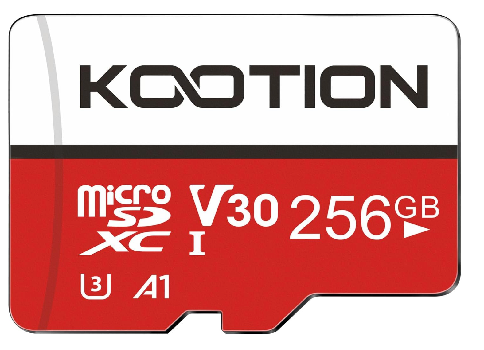 KOOTION 256GB Micro SD Card with UHS-I, U3, V30, A1, high Speed 90mb per Second TF Card 4K Recording Memory Card with Adapter